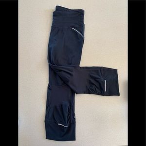 Athleta black crop/Capri leggings Sz S